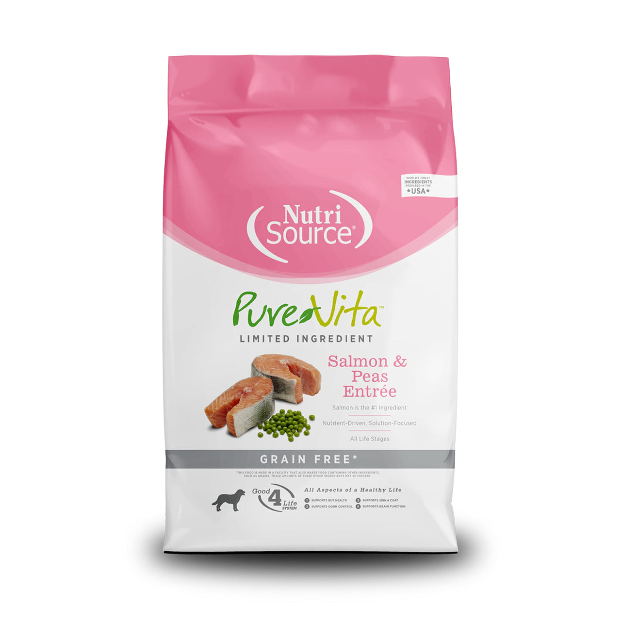 Pure Vita Grain Free - Salmon & Peas Entree - 25 Lb