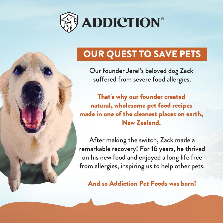 Addiction Wild Kangaroo & Apples - Dry Dog Food - Limited Ingredient Novel Protein - Muscle and Weight Management - Grain-Free - Ideal for Dogs with Food Allergies - Crafted in New Zealand 4lb