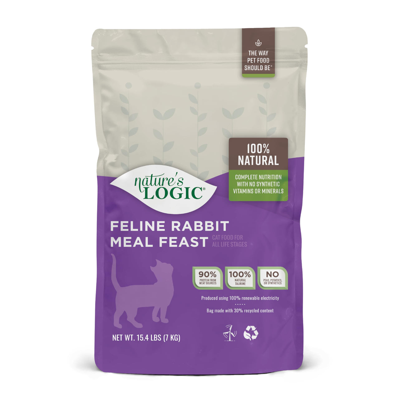 Nature's Logic Feline Rabbit Meal Feast, 15.4lbs
