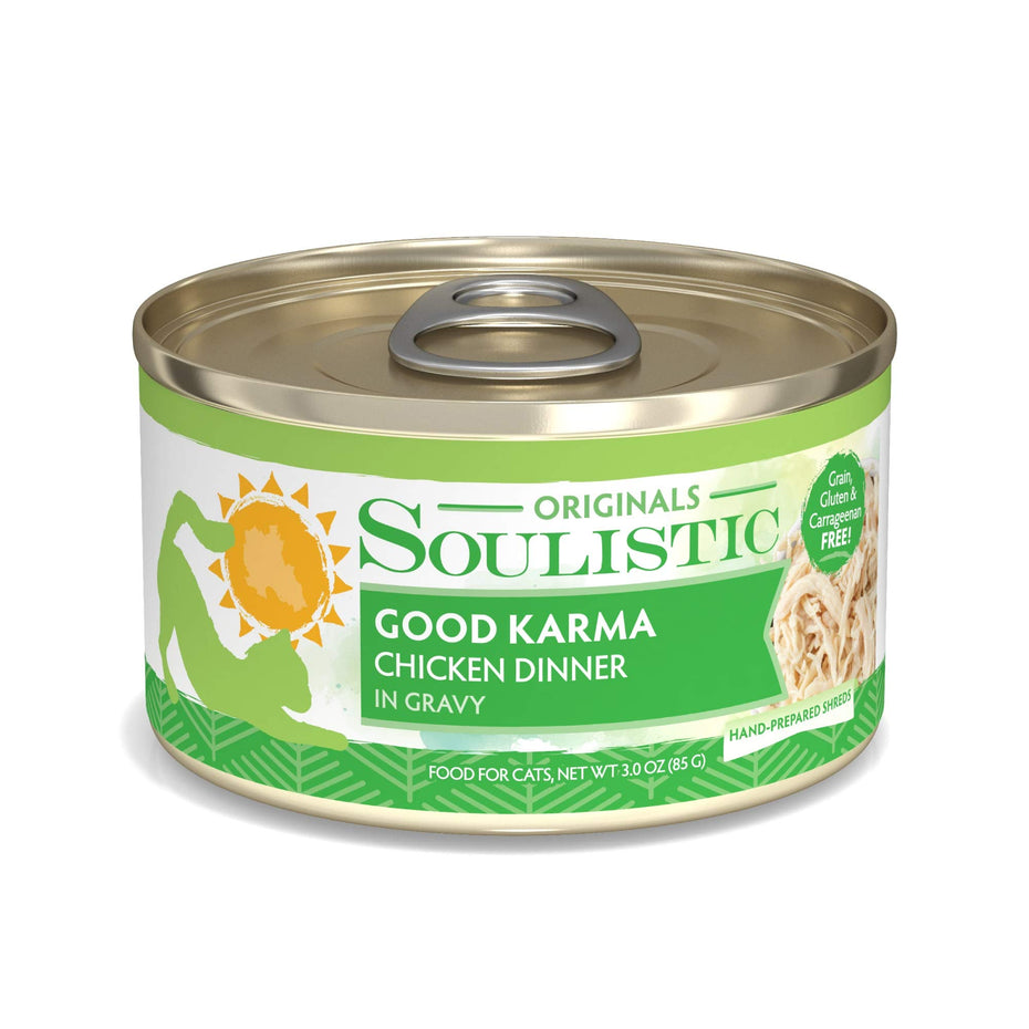 Soulistic Originals Good Karma Chicken Dinner in Gravy Wet Cat Food, 3 oz., Case of 12